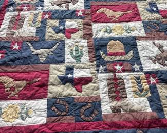 Texas Themed King Quilt