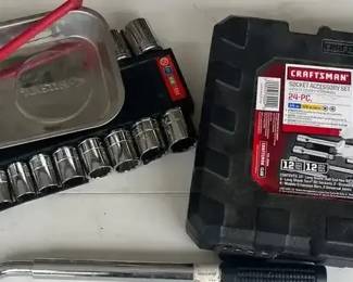 Craftsman And Husky Socket, Accessories Sets, And Sockets