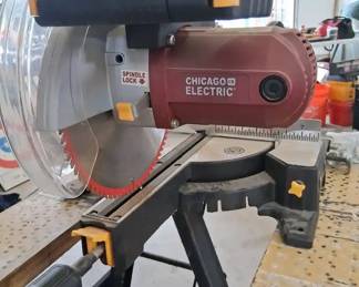 Chicago Electric 10in Sliding Compound Miter Saw