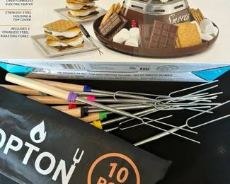 Electric Smores Maker With 19 Additional Roasting Forks