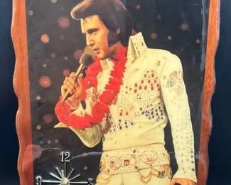 Elvis Wall Hanging Collectible Clock