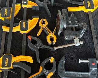 Dewalt Clamp Lot For Garage 12 Pc