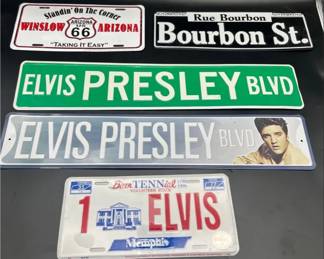 Elvis License, Street Signs Collectibles