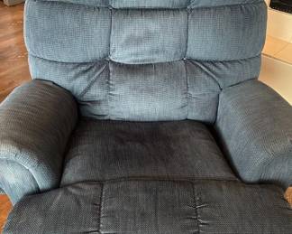 Blue Recliner Rocker Chair Fabric