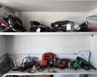 Misc Power Tools (check them before you leave, there's 120vac to test)