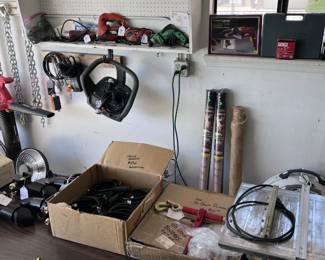 Trailer couplers, wiring harnesses, Boom controller, Trailer Controllers, Binders, Pwr tools