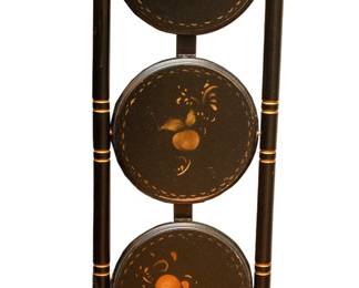 Tole Painted Muffin Cake Stand