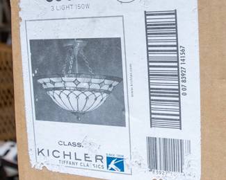 Kichler Hanging Stained Glass Fixture Label