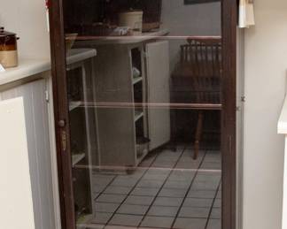 Antique Glass Front Display Cabinet