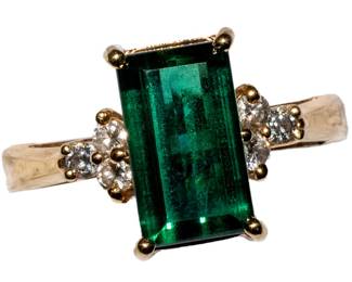 Green Tourmaline Ring