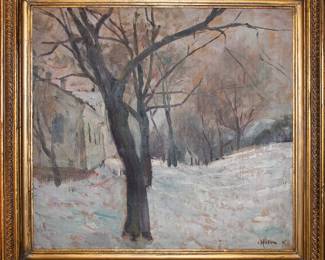 New England Winter Scene Carl Otto Holm