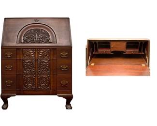 Slant Front Drop Front Writing Desk