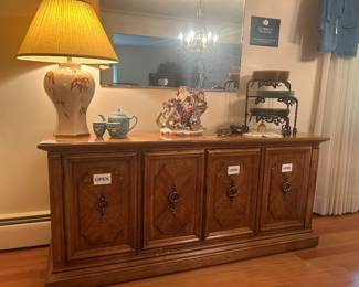 Decorative Table Lamp, Plate Stand Plates, Ties, Stanley Furniture Buffet Cabinet
