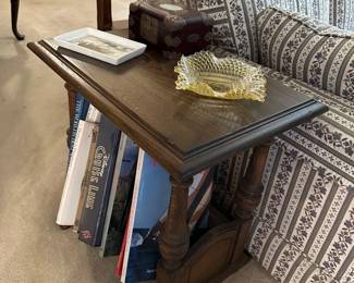 Side Table w/ Book Storage