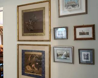 Pictures, Framed Silks