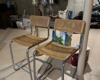 Pair of Marcel Breuer Cesca Counter Chairs