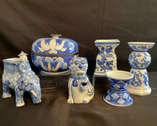 Blue White Ceramic Home Decor