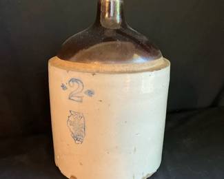 004 2 Gallon Stoneware Whiskey Jug