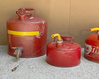 Vintage Metal Gas Cans