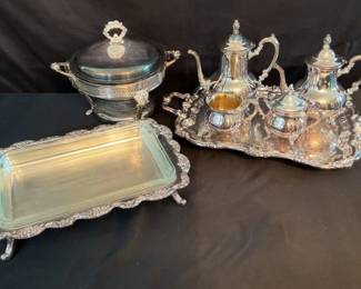 Towel Silver plated Tea Set