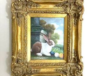 005 Bunny Oil Painting by Harvey