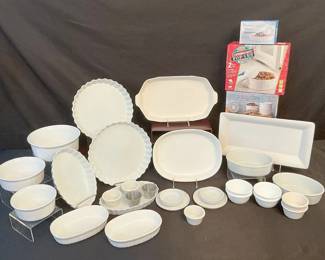 White Serving Ware Party feat. Corning Ware