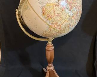 Vintage Standing World Globe