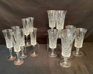 Florentine Ice Tea Champagne Flutes By Gorham