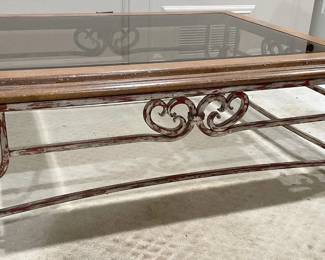 Wooden Glass Top Table