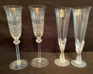 Sasaki Godinger Crystal Flutes