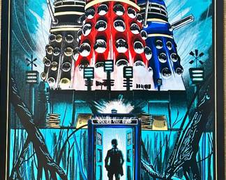 Tim Doyle Limited Edition signed & numbered Dr. Who and the Daleks