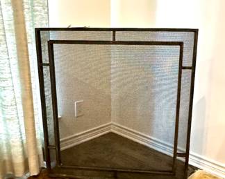 Custom Iron Fireplace Screen