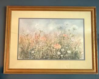 R. Dayton "Wildflowers" Watercolor Print