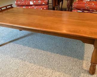 Ethan Allen Heirloom Nutmeg Maple Coffee Table Style