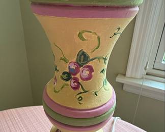 Hand-Painted Floral Ceramic Table Lamp Style