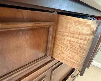 Drexel "Triune" Mahogany Nine Drawer Dresser