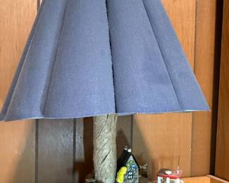 Maine Scape Lamps Coastal Driftwood and Lobster Boat Table Lamp by Bill and Beth Fewell
