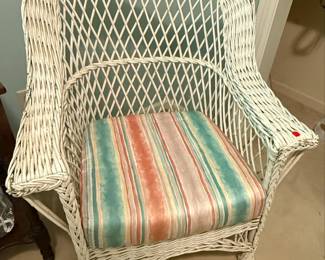 Bar Harbor Style Wicker Armchair