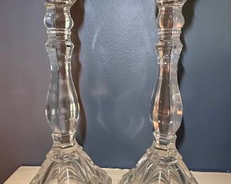 Tiffany & Co. Hampton Crystal Candlesticks