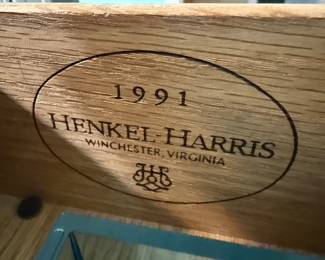 Henkel Harris Georgian Solid Cherry Wood Ten-Drawer Dresser