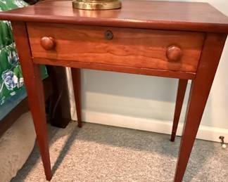 Shaker Style Cherry One Drawer End Table
