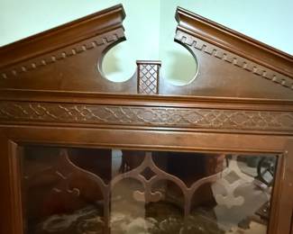 Georgian Style Mahogany Corner Cabinet