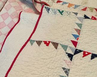 Vintage Quilts Assortment - Flying Geese and Patchwork Styles