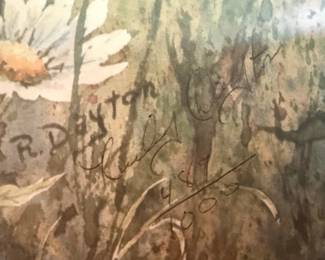 R. Dayton "Wildflowers" Watercolor Print