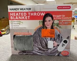 HANDY HEATER 50 in. x 60 in. Heated Throw Blanket