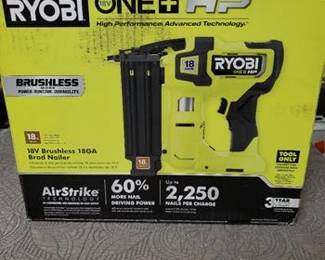 RYOBI ONE+ HP 18V 18-Gauge Brushless Cordless AirStrike Brad Nailer