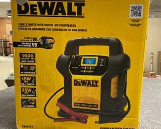 DEWALT 1600 Peak Amp Jump Starter with Digital Compressor