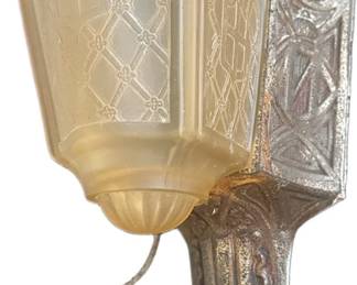 ANTIQUE SLIP LAMP WALL SCONCE