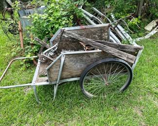 VINTAGE PUSH/PULL CART