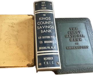 VINTAGE BANKS ~ MICKEY MOUSE ~ KINGS COUNTY ~ FIRST NATIONAL